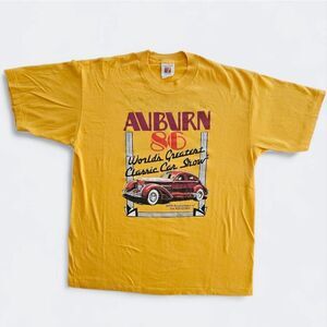Vintage Auburn 1986 World's Greatest Classic Car Show Cord Duesenberg T-Shirt XL
